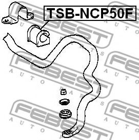 FEBEST TSB-NCP50F Stabiliser Mounting